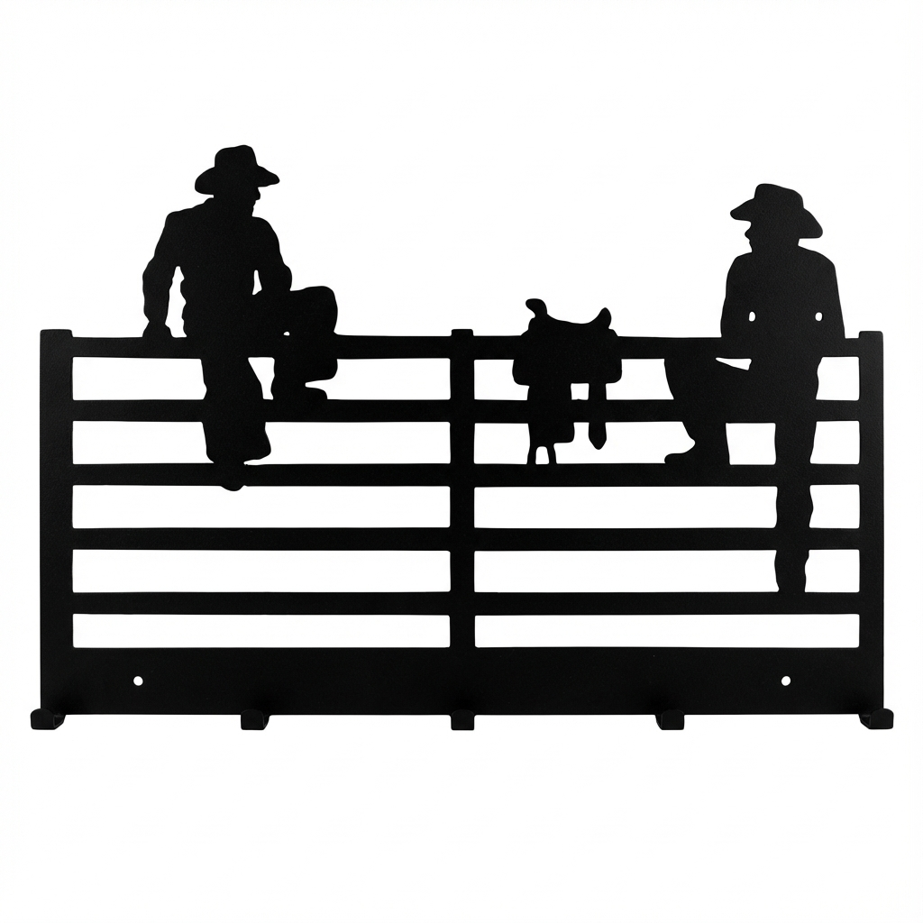 Horseshoe 5 Towel Rack