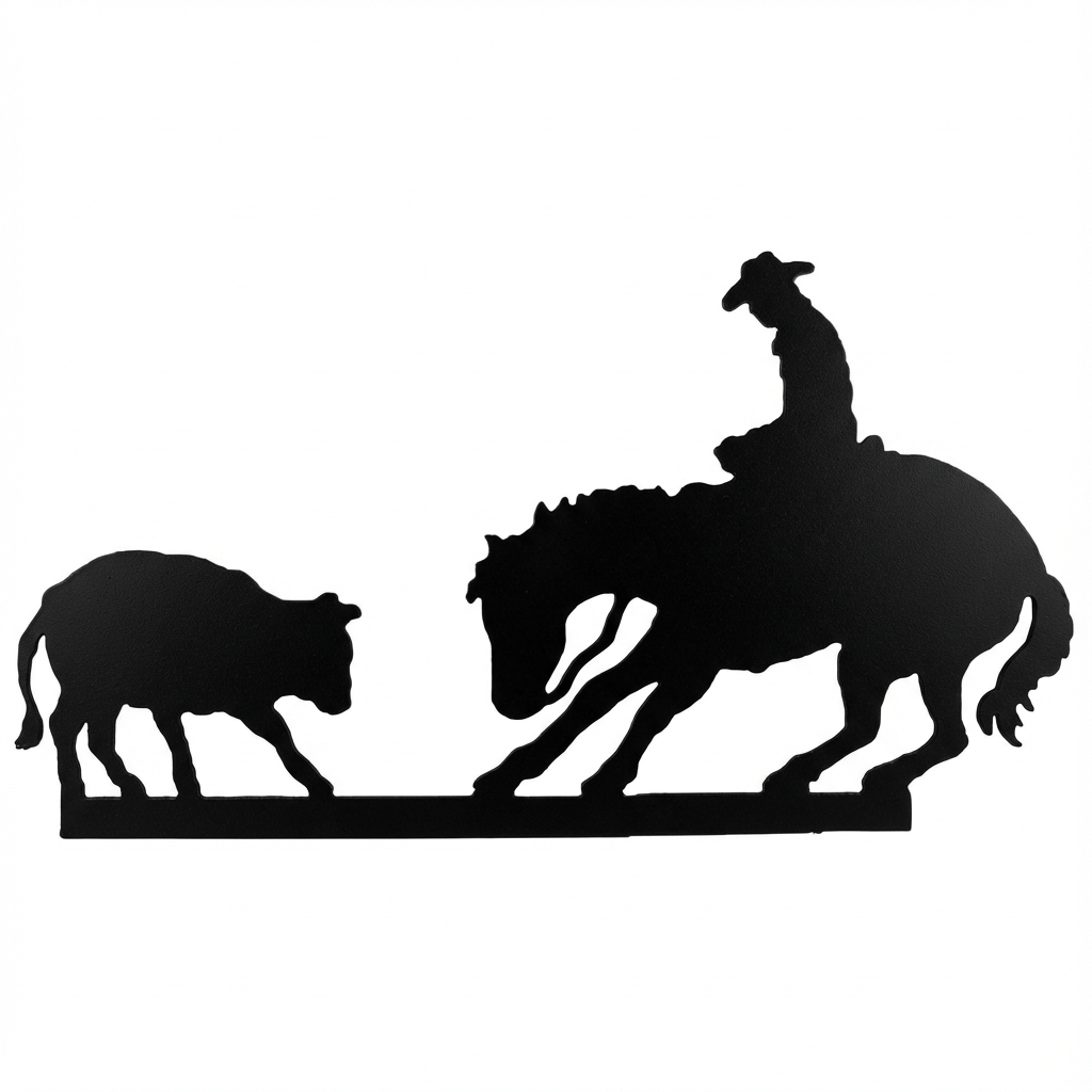 Fireplace Tools Horse and Horseshoe Base Top Scene