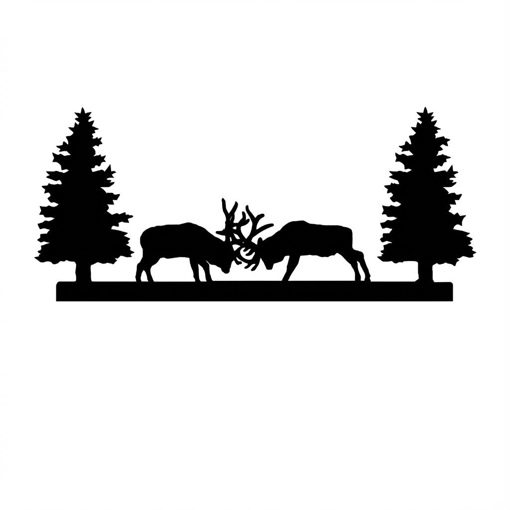 Fireplace Tools Horse and Horseshoe Base Top Scene