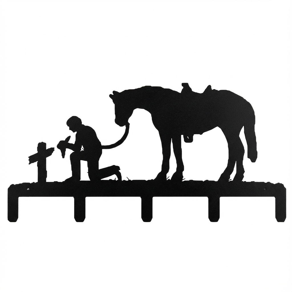 Horseshoe 5 Towel Rack