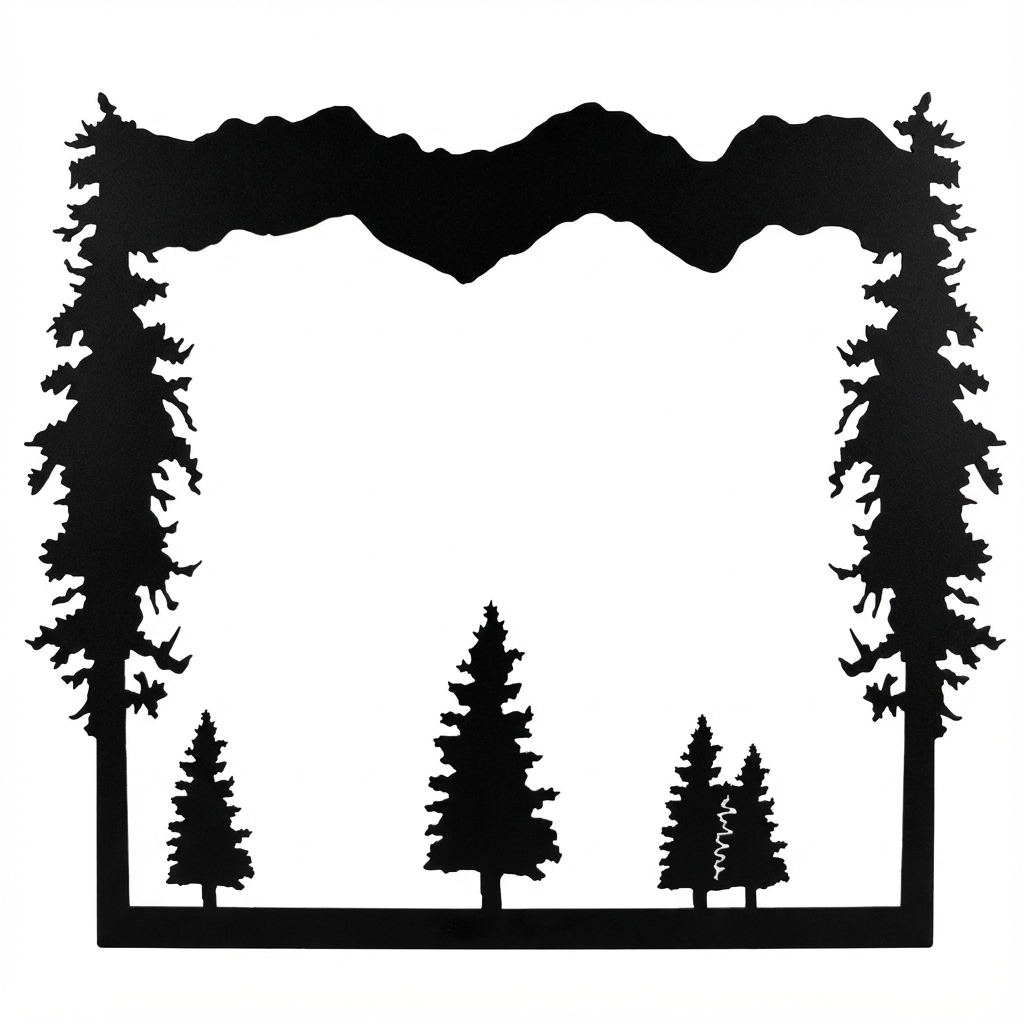 Forest Grove & Mountain Mirror Frame