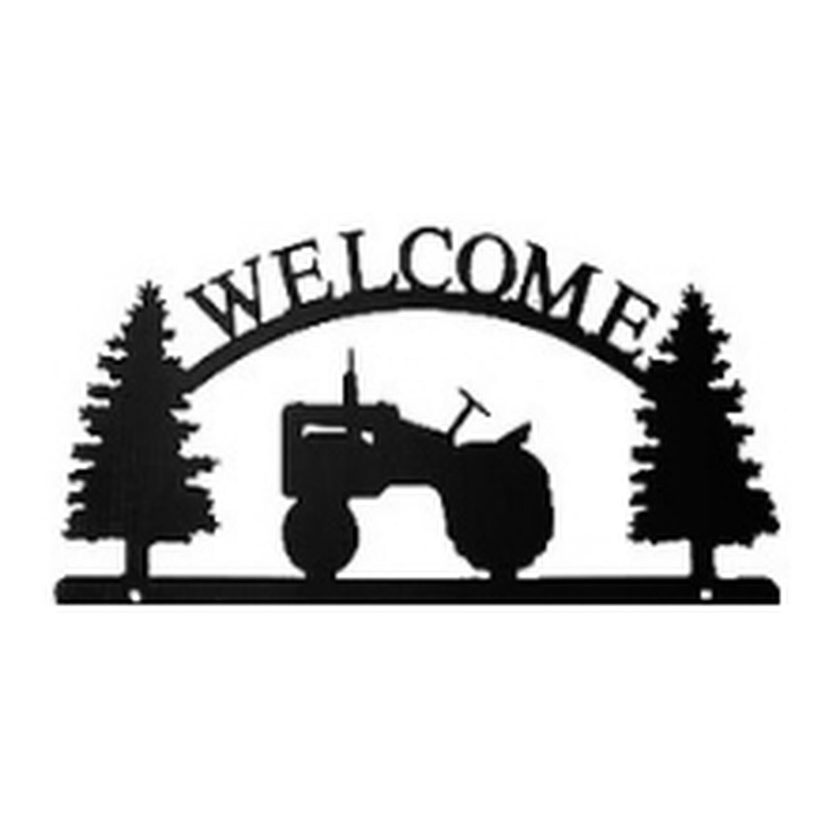 Tractor – Welcome Sign with Scene, Pine Trees