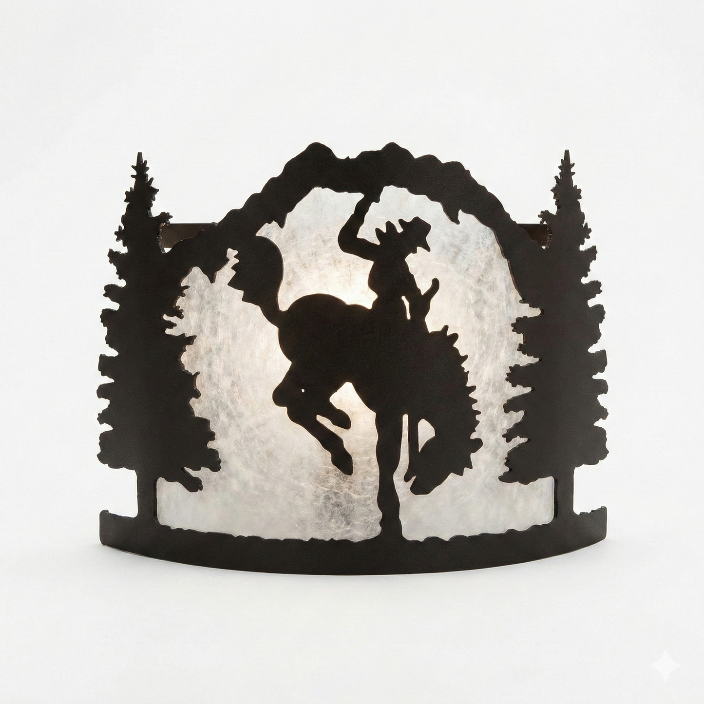 Large Indoor Sconce - Clear Mica