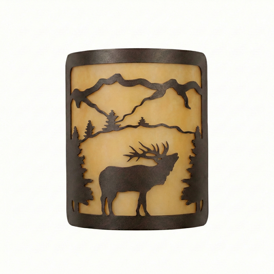 Small Indoor Sconce - Amber