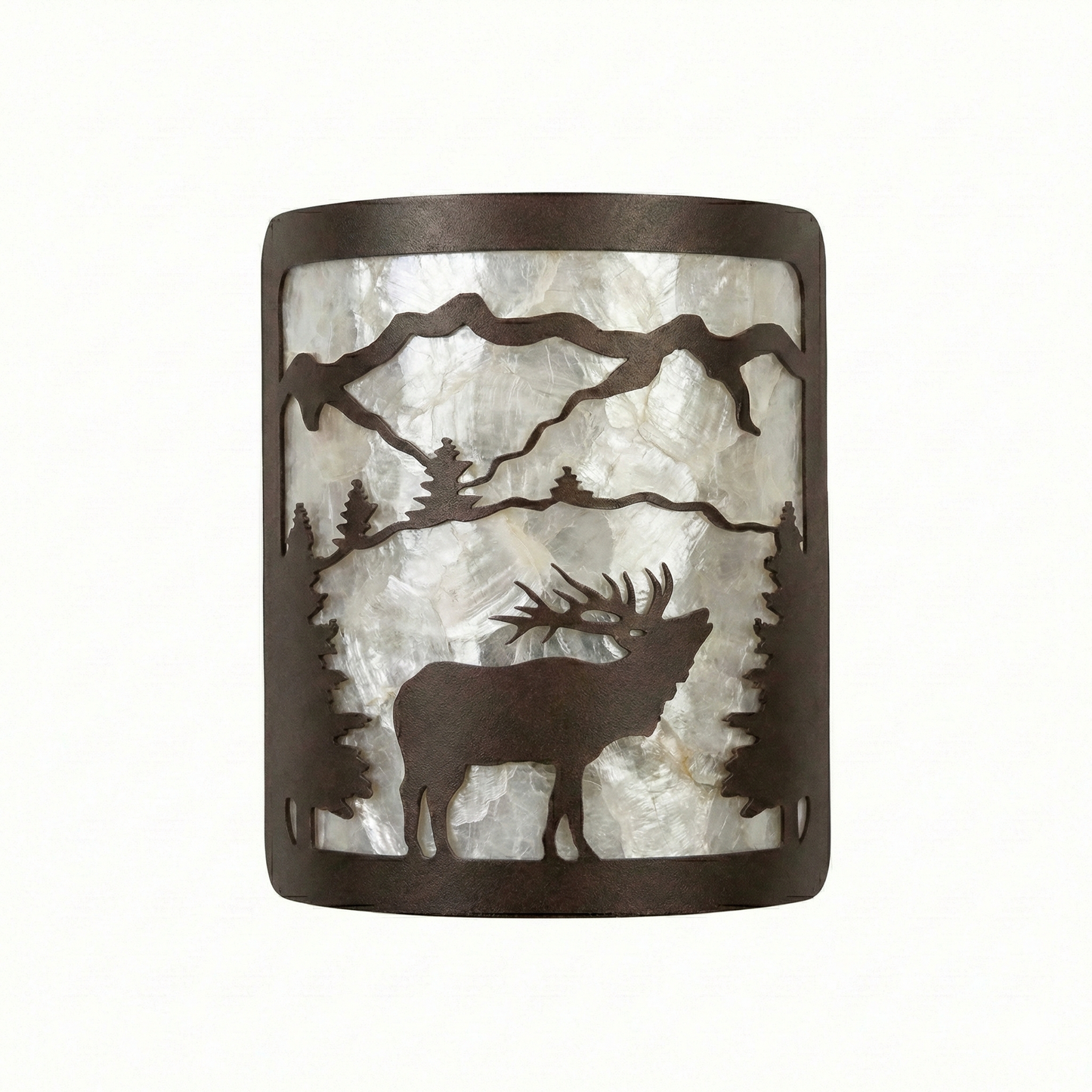 Small Indoor Sconce - Clear Mica