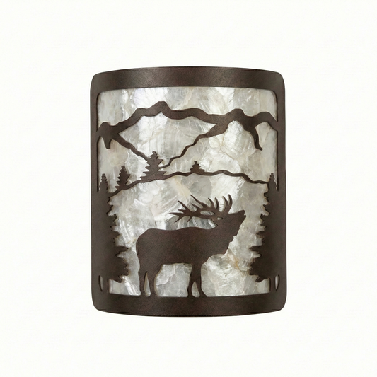 Small Indoor Sconce - Clear Mica