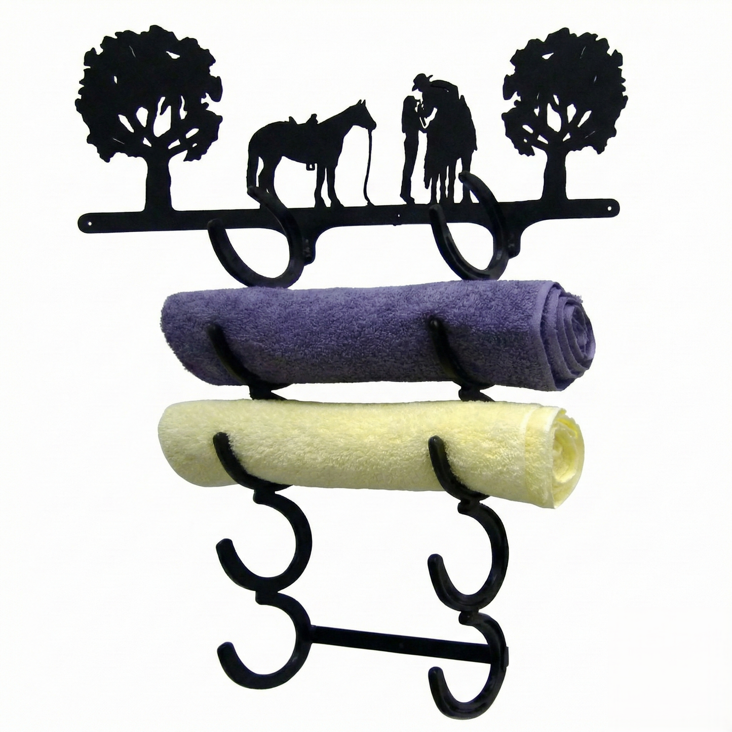 Horseshoe 5 Towel Rack